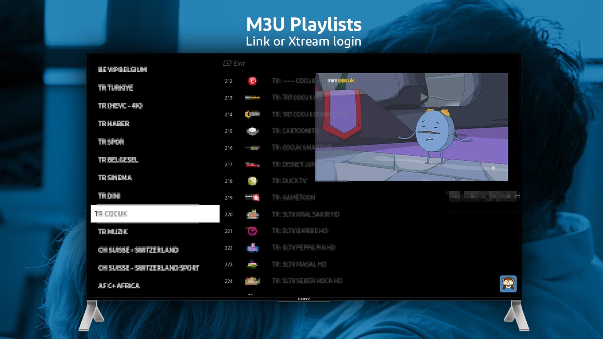 M3U & Xtream playlists